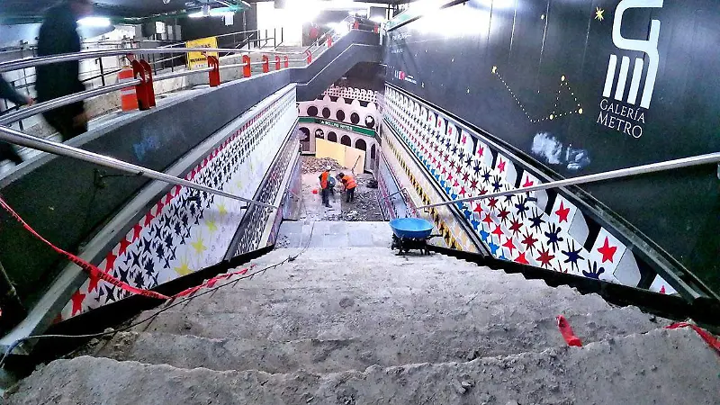 Línea 2 del Metro: Un laberinto entre polvo y escombros [Fotorreportaje]